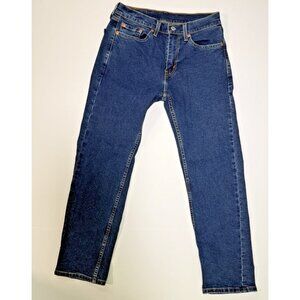 Levi’s 505 Dark Blue Denim‎ Jeans Mens W28 L30 Straight Leg 5-Pocket Classic